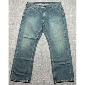 Levis 559 Denim Jeans Mens 36x30 Blue Straight Cotton Button Zip Mid Rise